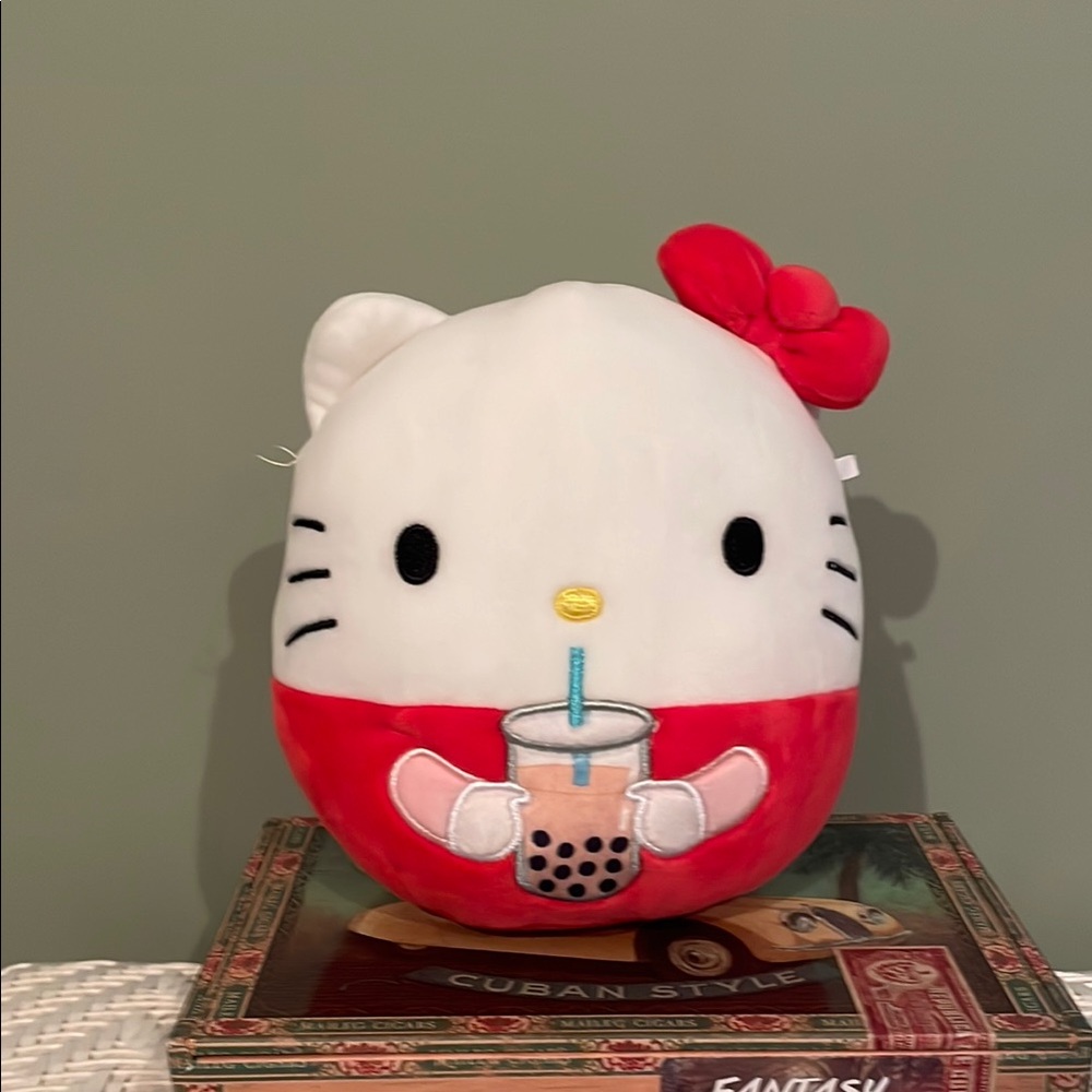 Hello Kitty Red and White Plush Toy